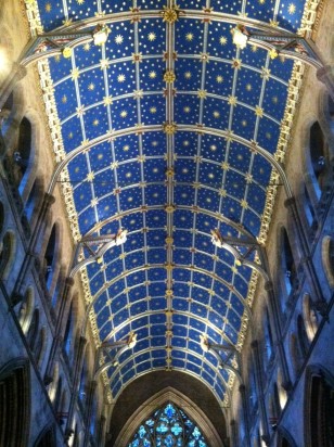Painted ceiling in Carlisle Cathedral