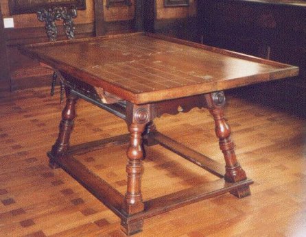 Rare surviving medieval counting table now in a Strasbourg museum. 